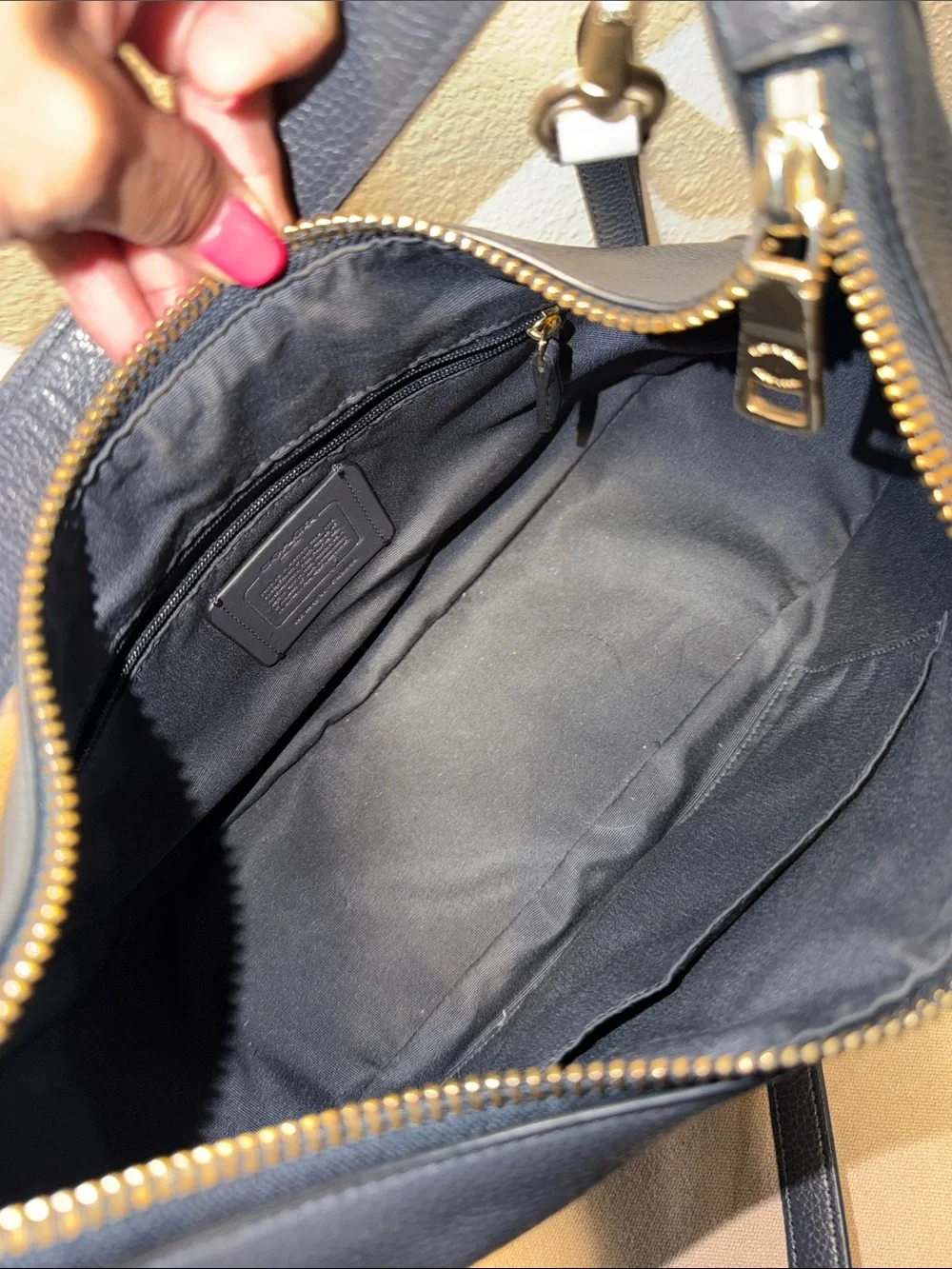 Coach Colorblock East/West Harley Hobo Handbag